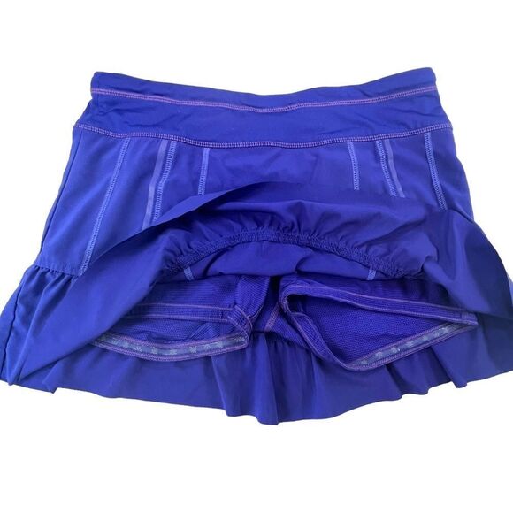 Athleta Takeoff Blue Ruffle Skort Skirt - Picture 2 of 8